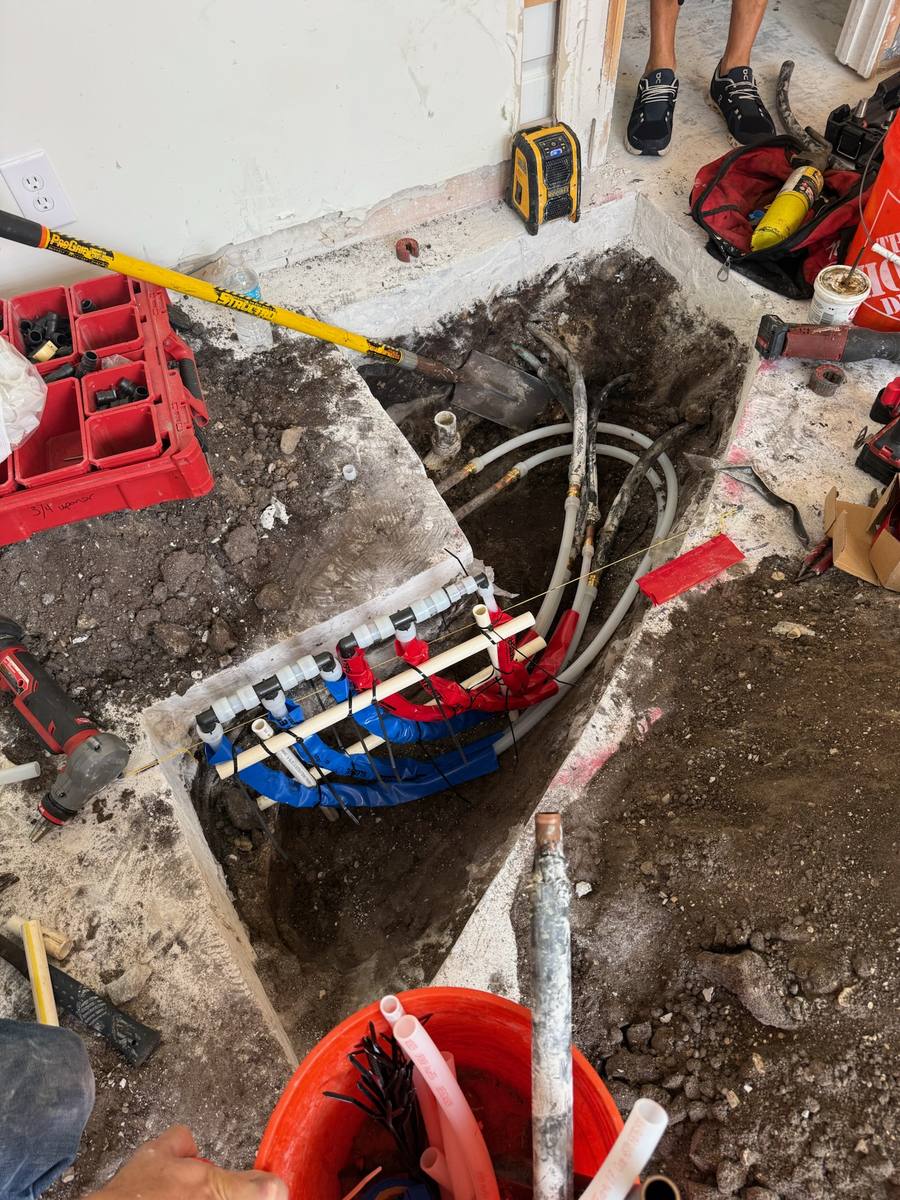Copper repipe manifold installed during a whole-home repipe in Palm City, FL — photo 2